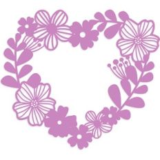 floral heart wreath