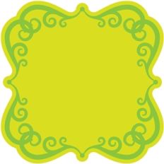 ornate square frame