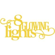 8 glowing lights