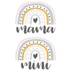 mama and mini rainbow
