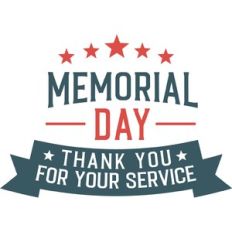 memorial day thank you