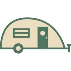 simple camper line art