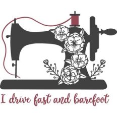 I drive fast and barefoot