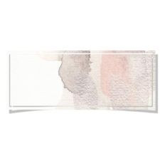 rectangle pink watercolor tag
