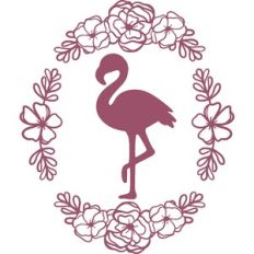 floral flamingo