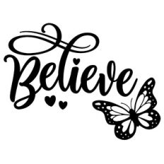 believe butterfly word