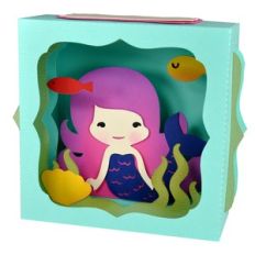 mermaid gift card box