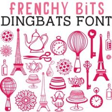 cg frenchy bits dingbats