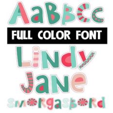 lindy jane smorgasbord color font