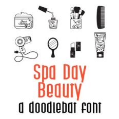 spa day - beauty doodlebat font