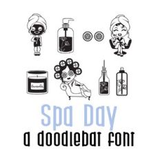 spa day doodlebat font