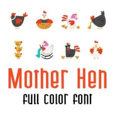 mother hen full color font