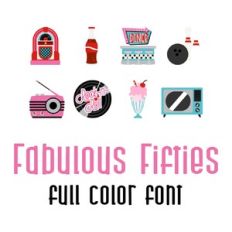 fabulous fifties full color font