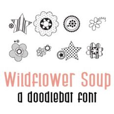 wildflower soup doodlebat font