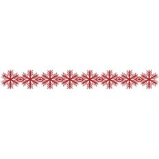 scandinavian snowflake border