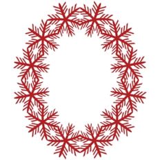 snowflake oval frame