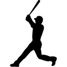 baseball player silhouette