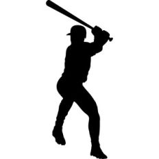 baseball player silhouette