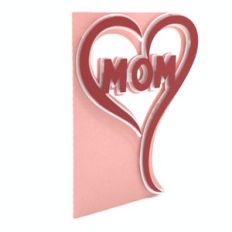 mom heart card