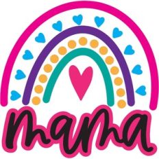 mama - rainbow design - mother's day