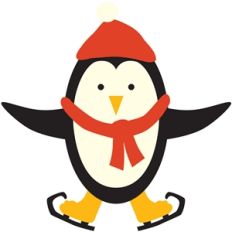 ice skating penguin