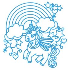 unicorn and rainbow