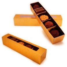 box 3d candy divided tray with sleeve