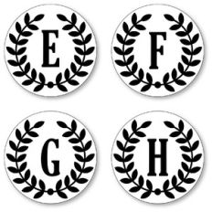 seals circle monograms efgh