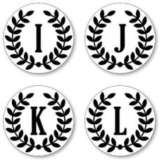 seals circle monograms ijkl