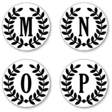 seals circle monograms mnop