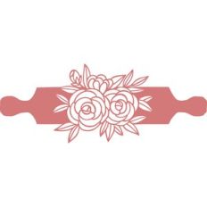 rolling pin floral