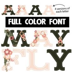 mayfly color font