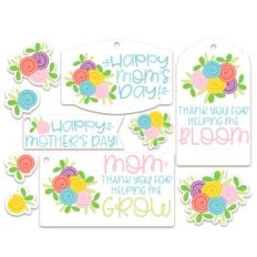 mother's day tags/sticker set