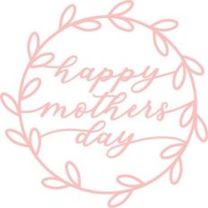 happy mothers day wreath