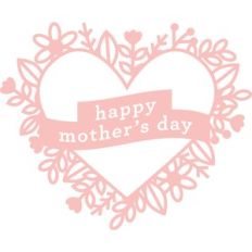 happy mothers day heart