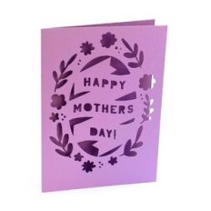 mothers day oval wreath card
