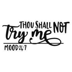thou shall not try me
