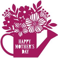 mother's day floral watering can