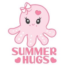 summer hugs baby octopus design