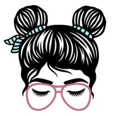 messy hair girl in sunglasses