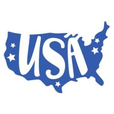 usa country outline