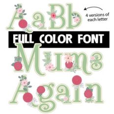 mums again color font