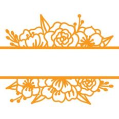 floral title block