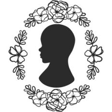child with oval flowers