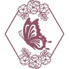 butterfly floral frame