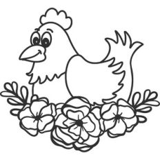 floral chicken