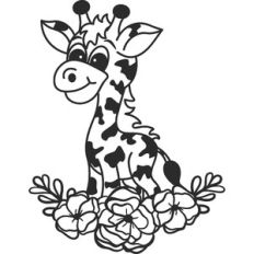 floral giraffe