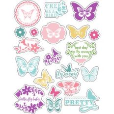 ml fly away butterfly stickers