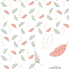 leaves digital paper