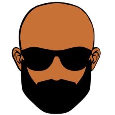 bald bearded man